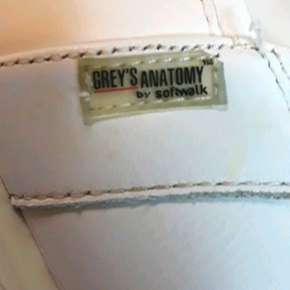 Grey's Anatomy Sz 7 Womens White Soft Walk Nursing Clogs - Picture 6 of 9